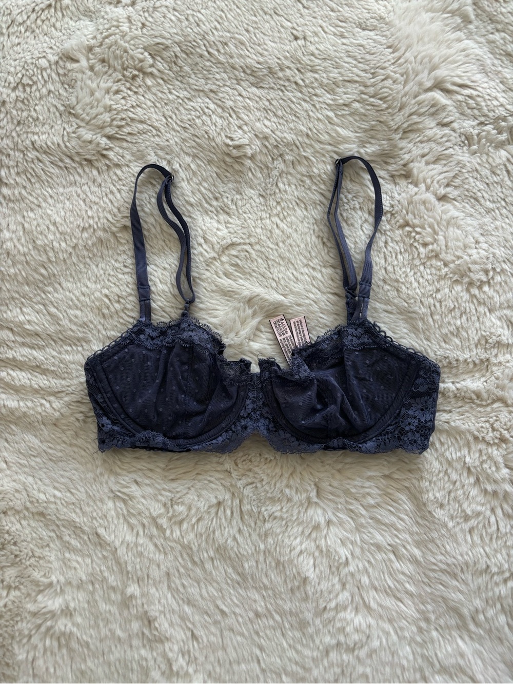 Victoria’s Secret Blue Lacey Underwire Lined Bra